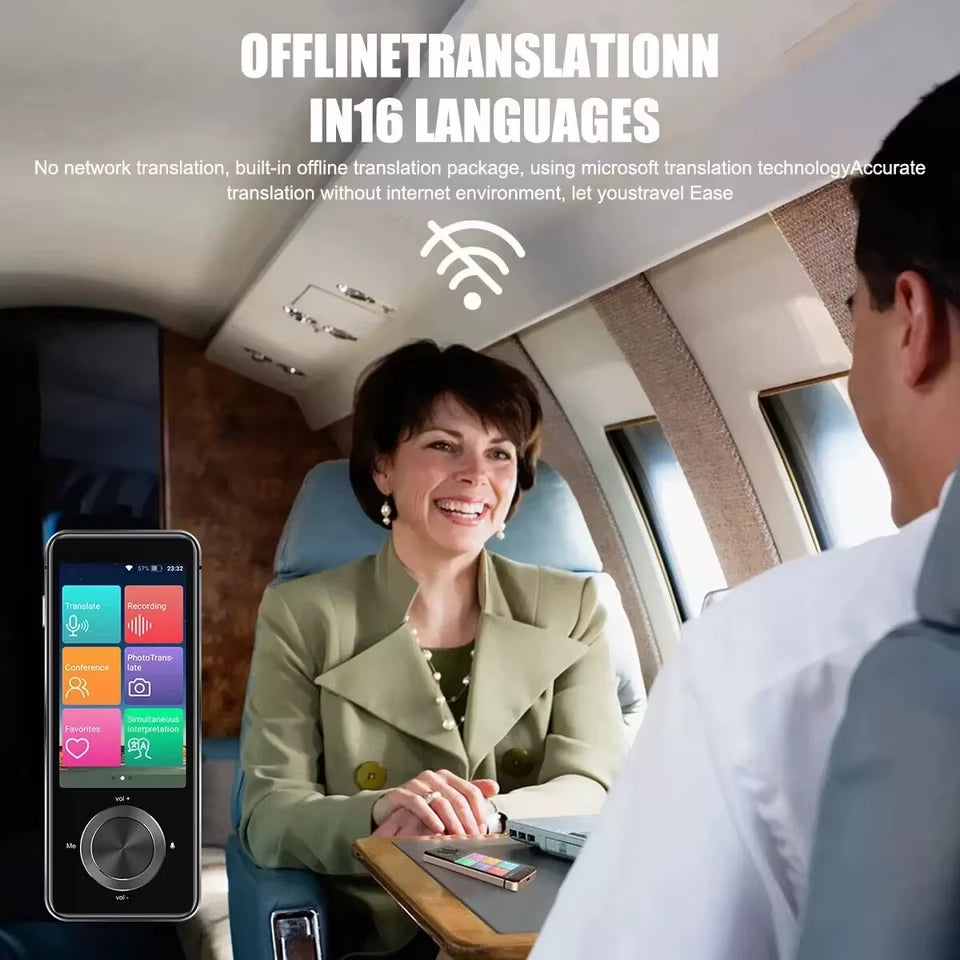M9 Language Translator Device 107 National Languages Intelligent Translator Real-Time Voice, Recording, Text Translation Device