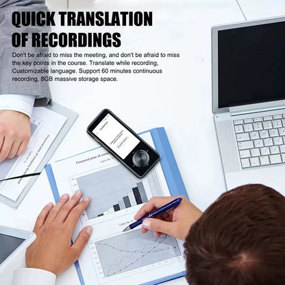 M9 Language Translator Device 107 National Languages Intelligent Translator Real-Time Voice, Recording, Text Translation Device