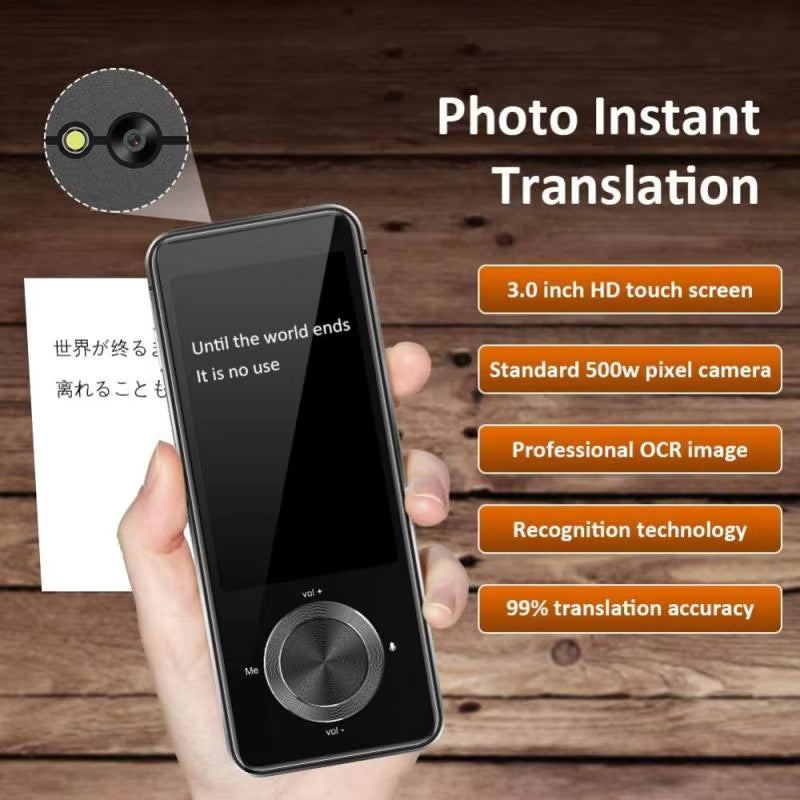 M9 Language Translator Device 107 National Languages Intelligent Translator Real-Time Voice, Recording, Text Translation Device