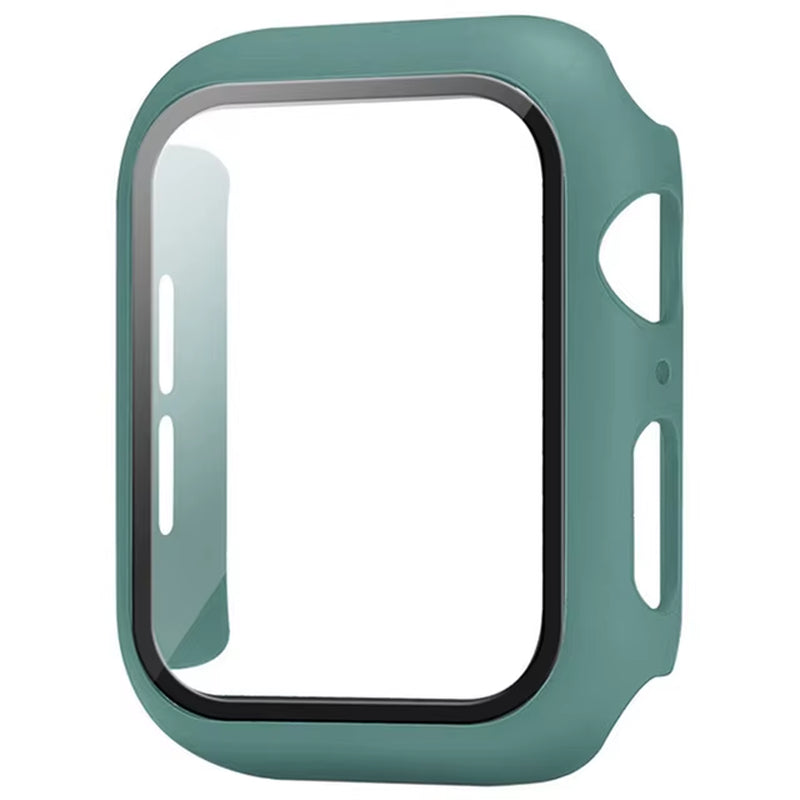 Glass+Cover for Apple Watch Case 9 8 7 6 SE 5 Iwatch Accessorie Screen Protector Apple Watch Serie 44Mm 40Mm 41Mm 45Mm 42Mm 38Mm